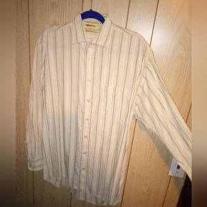Men’s Burberry Striped Button Down Shirt Size Med